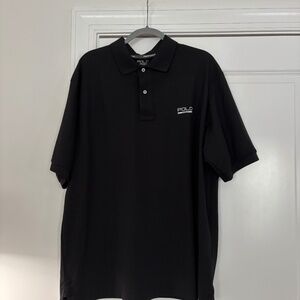 NEW Polo Ralph Lauren Sport Black Short Sleeve Polo Top